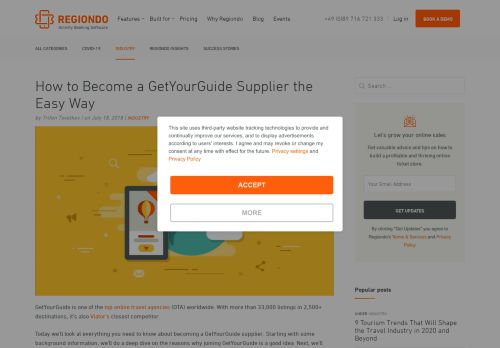 
                            7. How to Become a GetYourGuide Supplier the Easy Way - Regiondo