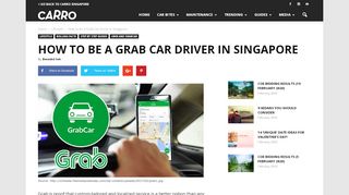 
                            9. How to become a Grab Car Driver in Singapore? - Carro