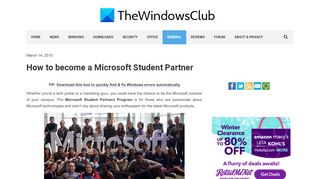 
                            10. How to become a Microsoft Student Partner - The Windows ...