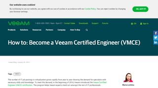 
                            3. How to become a Veeam Certified Engineer (VMCE)