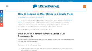 
                            1. How to Become an Uber Driver in 4 Simple Steps - Fit Small Business