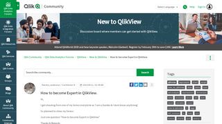 
                            5. How to become Expert in QlikView. | Qlik Community