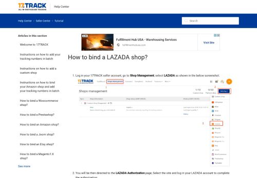 
                            5. How to bind a LAZADA shop? – Help Center