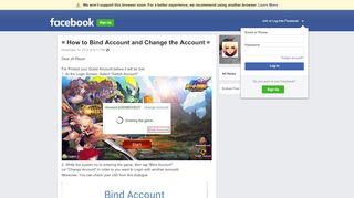 
                            5. = How to Bind Account and Change the Account = | Facebook