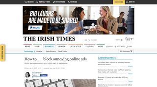 
                            9. How to . . . block annoying online ads - The Irish Times