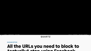 
                            11. How to block Facebook: All the URLs you need to block to *actually ...