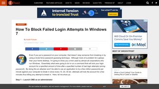 
                            11. How To Block Failed Login Attempts In Windows 7 - groovyPost