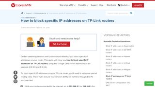 
                            1. How to Block IP Addresses on Your TP-Link Router | ExpressVPN