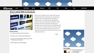 
                            7. How to Block MSN on Facebook | Chron.com