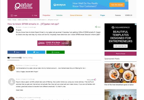 
                            2. How to block SPAM emails in ..[AT]qatar.net.qa? | Qatar Living