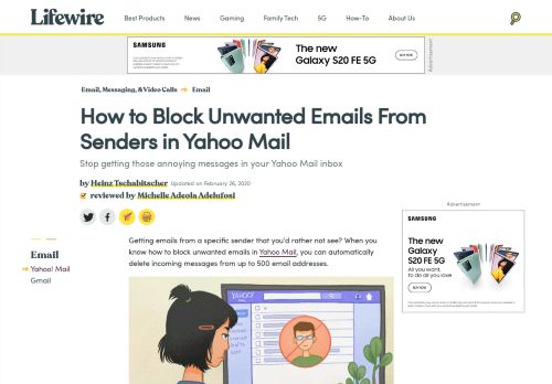 
                            5. How to Block Unwanted Email From Senders in Yahoo! Mail - Lifewire