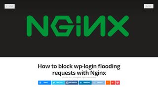 
                            1. How to block wp-login flooding requests with Nginx - David Burgos' blog