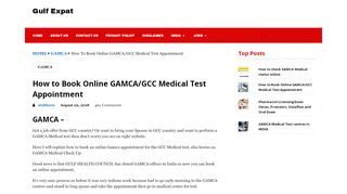 
                            2. How to Book Online GAMCA/GCC Medical Test Appointment