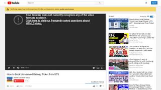 
                            4. How to Book Unreserved Railway Ticket from UTS - YouTube