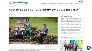 
                            13. How to Book Your Visa Interview at the Embassy · InterExchange