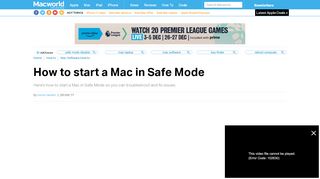 
                            12. How to boot a Mac in Safe Mode - Macworld UK