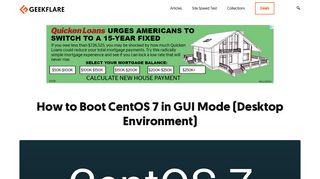 
                            2. How to Boot CentOS 7 in GUI Mode (Desktop Environment) - Geekflare