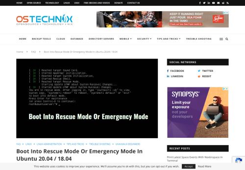 
                            6. How To Boot Into Rescue Mode Or Emergency Mode In Ubuntu 18.04