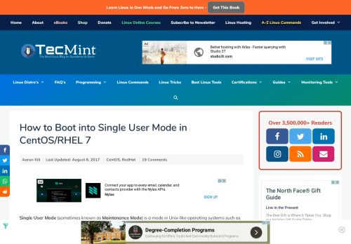 
                            4. How to Boot into Single User Mode in CentOS/RHEL 7 - Tecmint