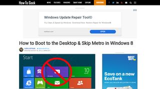 
                            13. How to Boot to the Desktop & Skip Metro in Windows 8