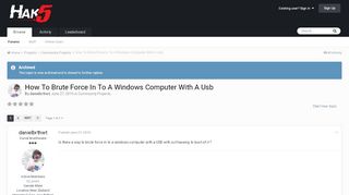 
                            9. How To Brute Force In To A Windows Computer With A Usb - Community ...