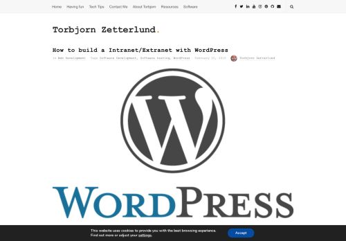 
                            5. How to build a Intranet/Extranet with WordPress | Torbjorn Zetterlund
