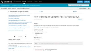 
                            12. How to build a job using the REST API and cURL? – CloudBees ...
