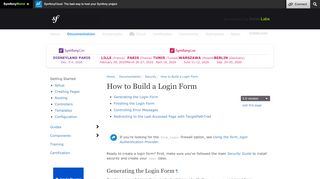
                            2. How to Build a Login Form (Symfony Docs)