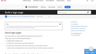 
                            2. How to build a login page in Dreamweaver - Adobe Help ...