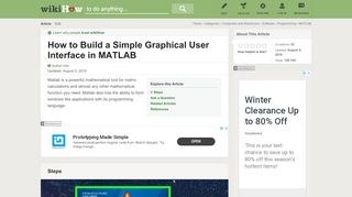 
                            12. How to Build a Simple Graphical User Interface in MATLAB: 12 Steps