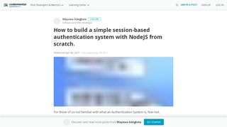 
                            10. How to build a simple session-based authentication system with ...