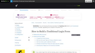 
                            6. How to Build a Traditional Login Form (Symfony 4.0 Docs)