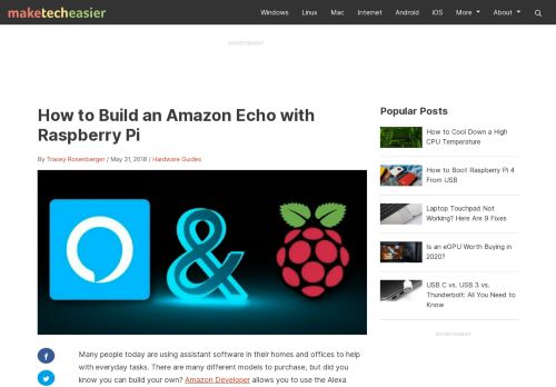 
                            13. How to Build an Amazon Echo with Raspberry Pi - Make Tech Easier