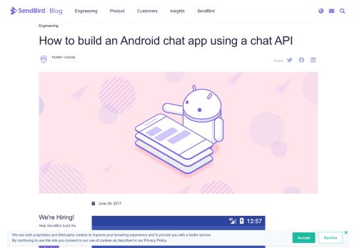 
                            4. How to build an Android chat app using a chat API - SendBird Blog