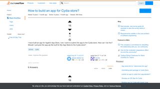 
                            10. How to build an app for Cydia store? - Stack Overflow