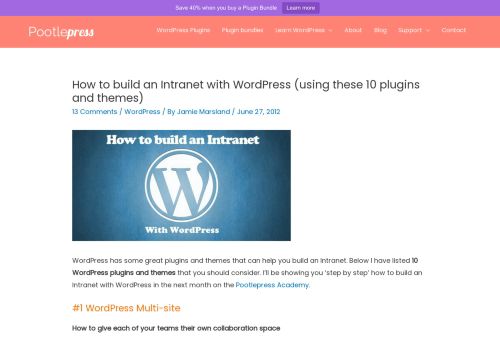 
                            10. How to build an Intranet with WordPress (using these 10 plugins and ...