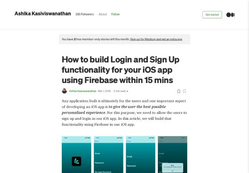 
                            3. How to build Login and Sign Up functionality for your iOS app using ...