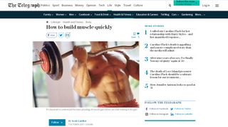 
                            13. How to build muscle quickly - The Telegraph
