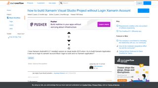 
                            7. how to build Xamarin Visual Studio Project without Login Xamarin ...