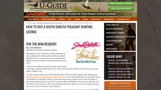 
                            5. How to buy a South Dakota Pheasant Hunting License