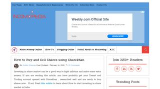 
                            12. How to Buy and Sell Shares using Sharekhan - Incomopedia