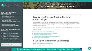 
                            5. How to buy Bitcoin on SouthXchange? – CoinCheckup ...