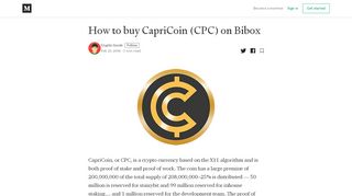 
                            10. How to buy CapriCoin (CPC) on Bibox – Crypto Guide – ...