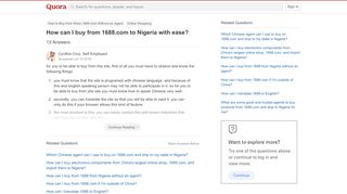
                            11. How to buy from 1688.com to Nigeria with ease - Quora