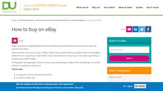 
                            13. How to buy on eBay | Digital Unite