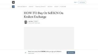 
                            12. HOW-TO Buy Or Sell ICN On Kraken Exchange – ICONOMI – Medium