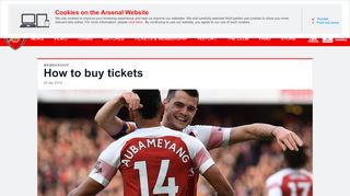 
                            7. How to buy tickets | Membership | News | Arsenal.com