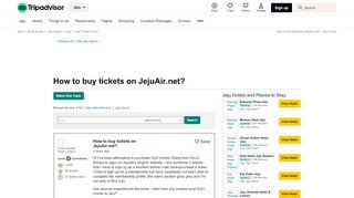 
                            5. How to buy tickets on JejuAir.net? - Jeju Forum - TripAdvisor