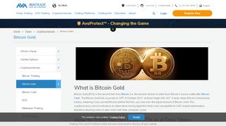 
                            5. How to Buy & Trade Bitcoin Gold (BTG) | AvaTrade