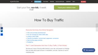 
                            12. How to Buy Traffic - Opentracker